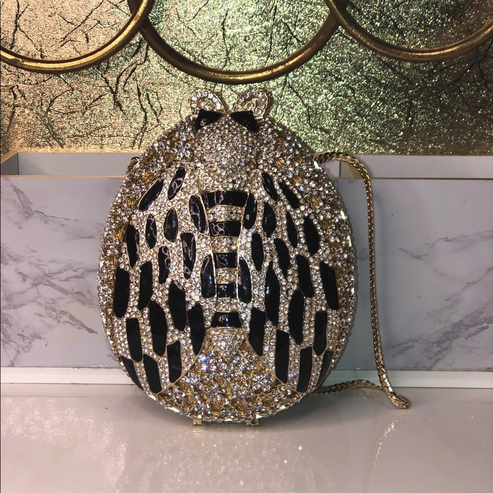Cute Bug Swarovski Crystal Clutch